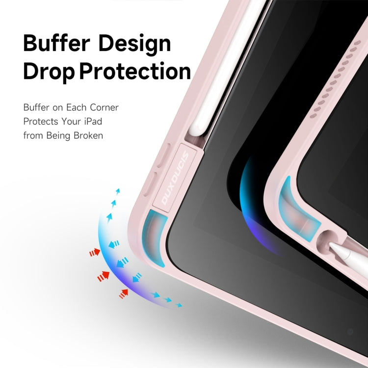 For iPad 2025 / 2022 DUX DUCIS Magi Series Smart Leather Tablet Case(Pink) - iPad 2025 / 2022 Cases by DUX DUCIS | Online Shopping South Africa | PMC Jewellery | Buy Now Pay Later Mobicred