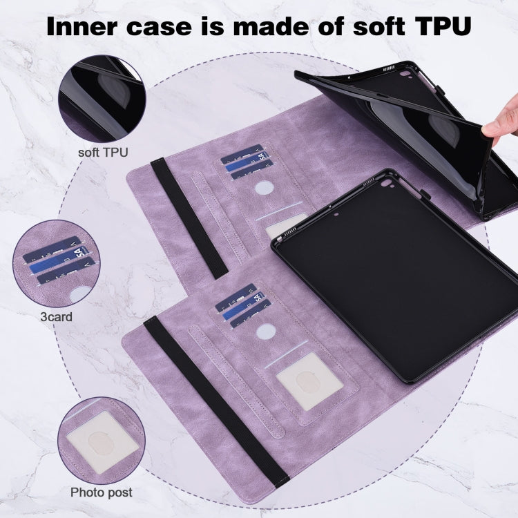 For Realme Pad X Embossed Butterfly Pattern Leather Tablet Case(Purple) - Realme by PMC TechLife | Online Shopping South Africa | PMC TechLife | Buy Now Pay Later Mobicred