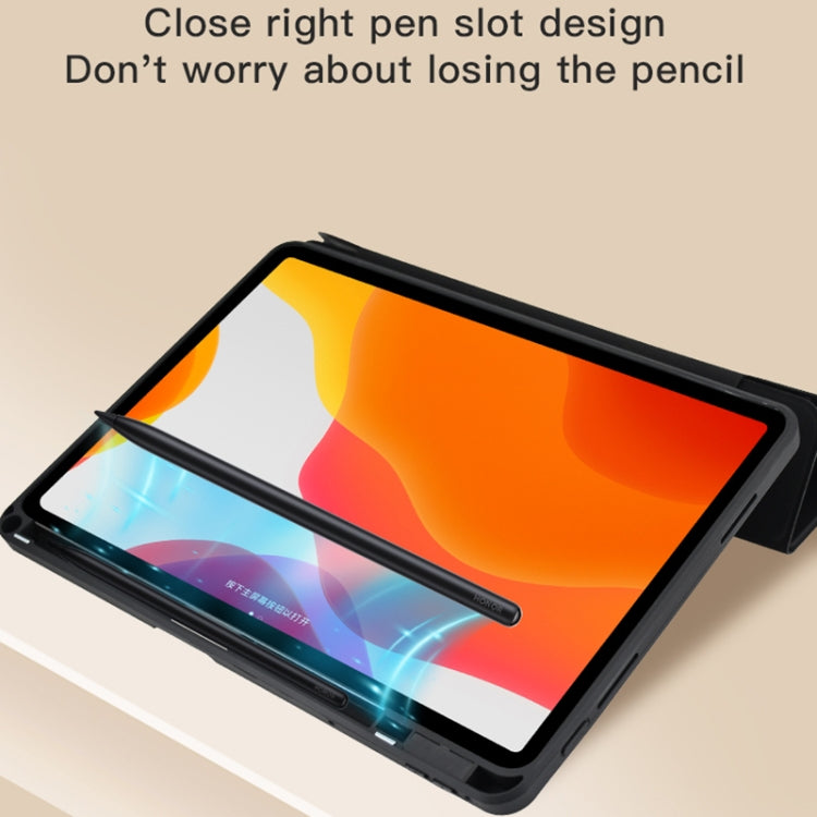 For OPPO Pad 11 2022 Acrylic 2 in 1 Y-fold Smart Leather Tablet Case(Grey) - OPPO by PMC TechLife | Online Shopping South Africa | PMC TechLife | Buy Now Pay Later Mobicred