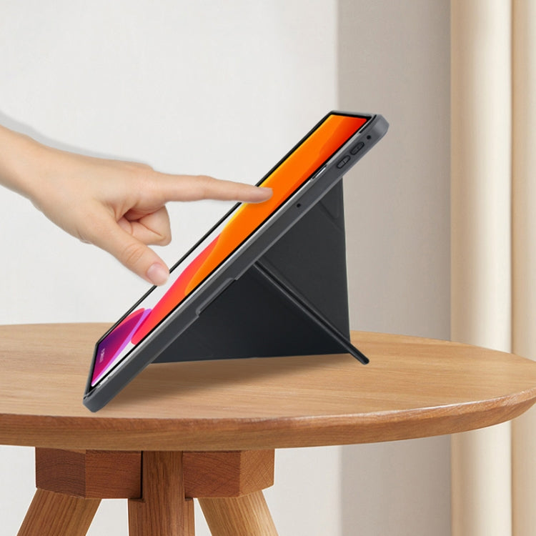 For vivo Pad 11 2022 Acrylic 2 in 1 Y-fold Smart Leather Tablet Case(Grey) - vivo by PMC TechLife | Online Shopping South Africa | PMC TechLife | Buy Now Pay Later Mobicred