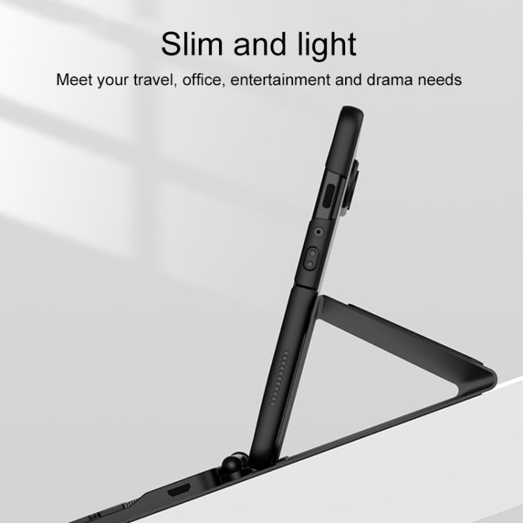 For Samsung Galaxy Z Fold3 5G Magnetic Folding Bluetooth Keyboard Leather Case(Dark Green) - Samsung Keyboard by PMC TechLife | Online Shopping South Africa | PMC TechLife