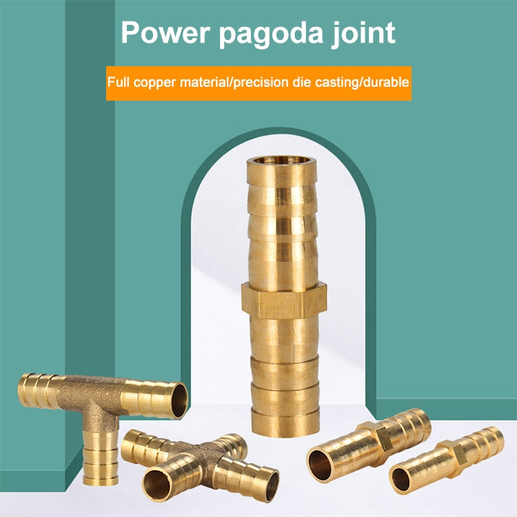 LAIZE 10pcs Pagoda Two way Pneumatic Components, Caliber:6mm - Interface Series by LAIZE | Online Shopping South Africa | PMC TechLife | Buy Now Pay Later Mobicred