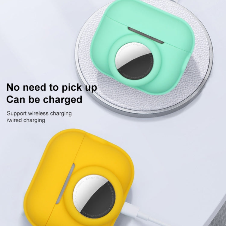For AirPods Pro 2 / AirTag 2 in 1 Shockproof Full Coverage Silicone Protective Case(Blue) - For AirPods Pro 2 by PMC Jewellery | Online Shopping South Africa | PMC Jewellery | Buy Now Pay Later Mobicred