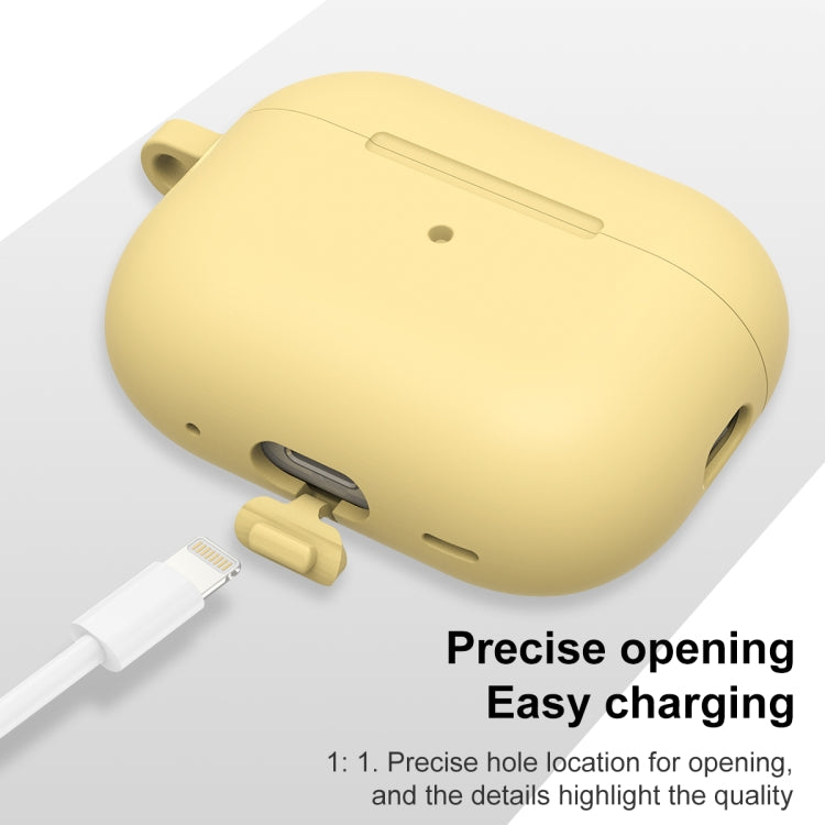 For AirPods Pro 2 Thickened One-piece Shockproof Earphone Case(Yellow) - For AirPods Pro 2 by PMC Jewellery | Online Shopping South Africa | PMC Jewellery | Buy Now Pay Later Mobicred