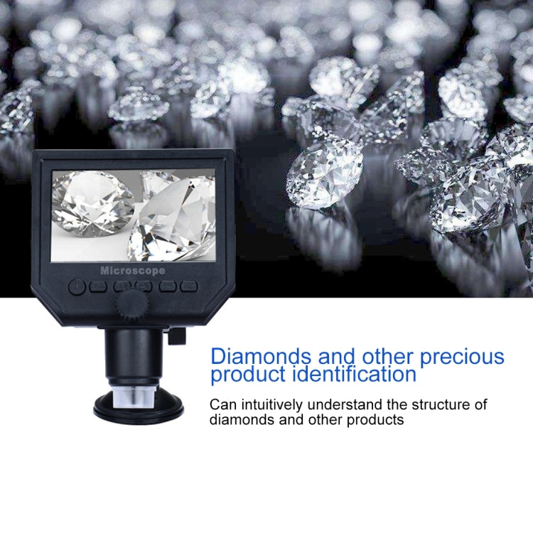 G600 600X 3.6MP 4.3 inch HD LCD Display Portable Digital Microscope, Plug:AU Plug - Digital Microscope by PMC Jewellery | Online Shopping South Africa | PMC Jewellery | Buy Now Pay Later Mobicred