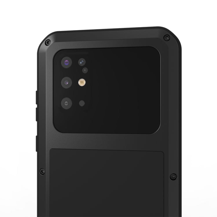 For Galaxy S20 Plus LOVE MEI Metal Shockproof Waterproof Dustproof Protective Case(Black) - free shipping - PMC TechLife - Order now!