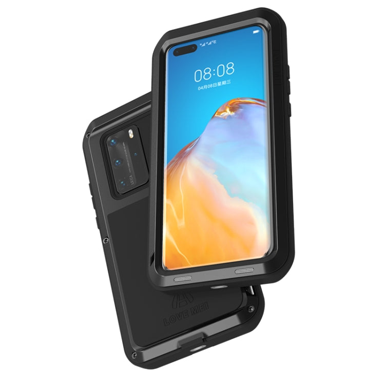 For Huawei P40 Pro LOVE MEI Metal Shockproof Waterproof Dustproof Protective Case(Silver) - free shipping - PMC TechLife - Order now!