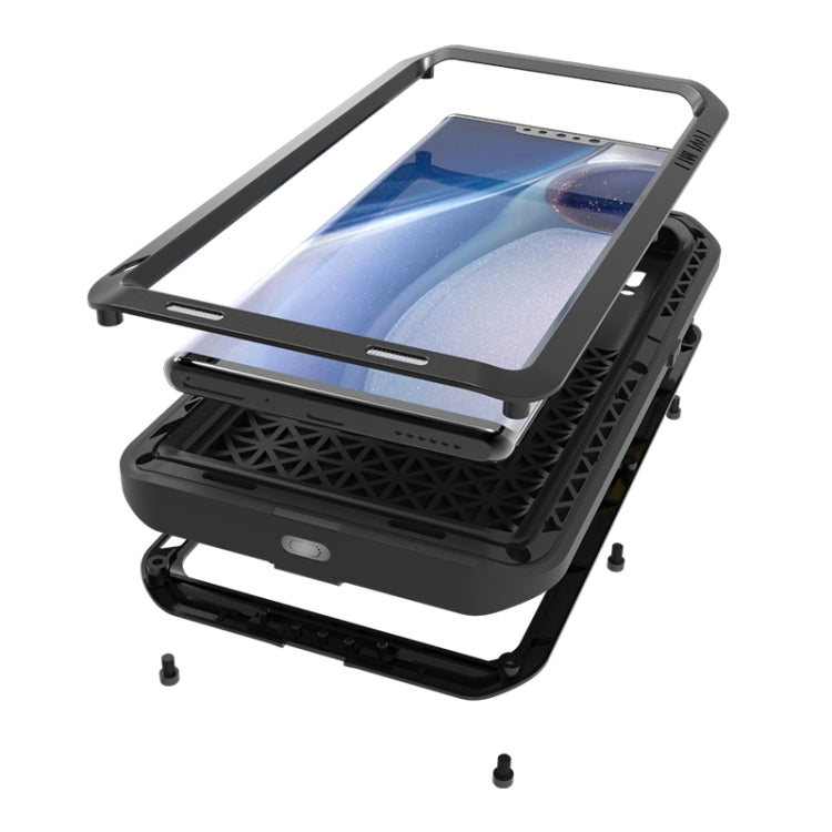 For Huawei Mate 30 Pro LOVE MEI Metal Shockproof Waterproof Dustproof Protective Case(Red) - free shipping - PMC TechLife - Order now!
