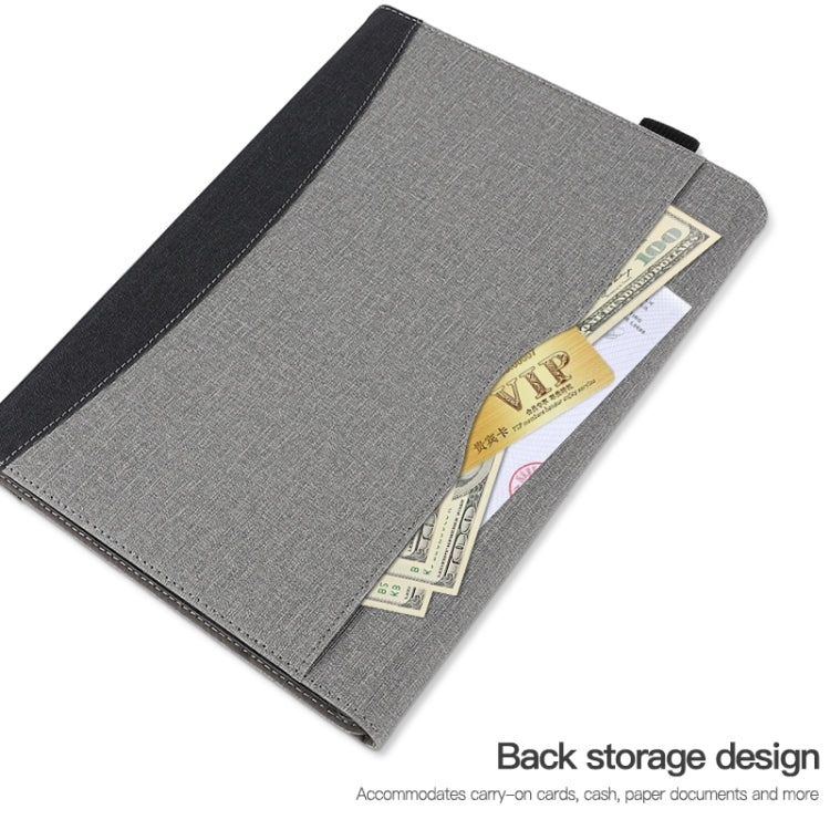 For Microsoft Surface Pro 8 Cloth Texture Stitching Leather Tablet Case(Grey Blue) - Others by PMC TechLife | Online Shopping South Africa | PMC TechLife | Buy Now Pay Later Mobicred