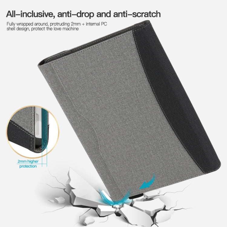For Microsoft Surface Pro 7 / 6 / 5 / 4 Cloth Texture Stitching Leather Tablet Case(Grey Blue) - Others by PMC TechLife | Online Shopping South Africa | PMC TechLife | Buy Now Pay Later Mobicred