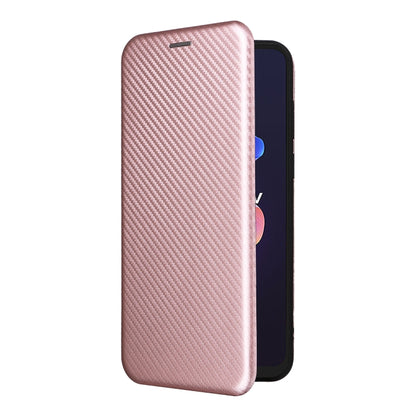 For Blackview A55 Pro Carbon Fiber Texture Horizontal Flip PU Phone Case(Pink) - More Brand by PMC Jewellery | Online Shopping South Africa | PMC Jewellery