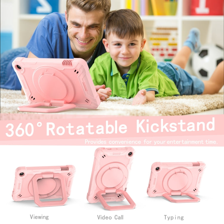 For Amazon Kindle Fire 7 2022 Silicone + PC Bracelet Holder Tablet Case(Rose Gold) - Amazon by PMC TechLife | Online Shopping South Africa | PMC TechLife | Buy Now Pay Later Mobicred