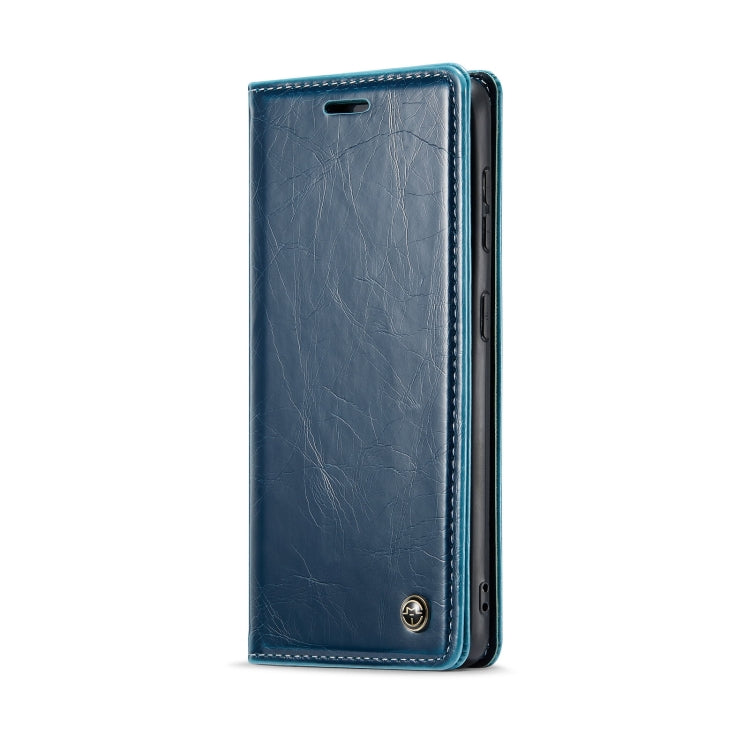 For Samsung Galaxy S20 CaseMe 003 Crazy Horse Texture Leather Phone Case(Blue) - Galaxy Phone Cases by CaseMe | Online Shopping South Africa | PMC Jewellery | Buy Now Pay Later Mobicred