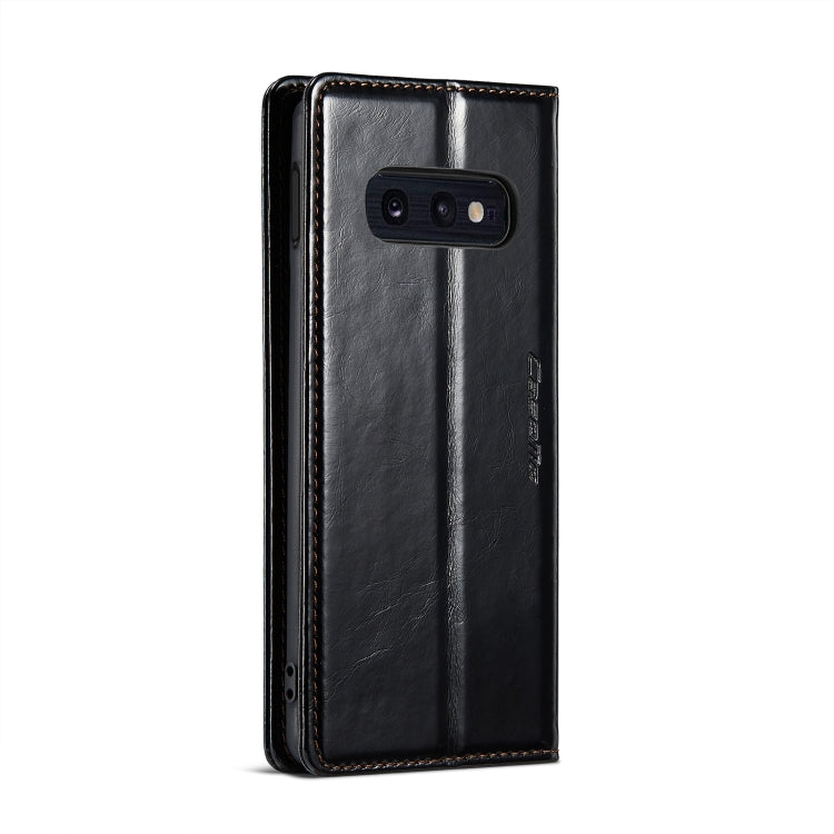 For Samsung Galaxy S10e CaseMe 003 Crazy Horse Texture Leather Phone Case(Black) - Galaxy Phone Cases by CaseMe | Online Shopping South Africa | PMC Jewellery | Buy Now Pay Later Mobicred