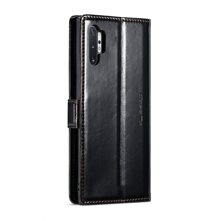 For Samsung Galaxy Note10+ CaseMe 003 Crazy Horse Texture Leather Phone Case(Black) - Galaxy Phone Cases by CaseMe | Online Shopping South Africa | PMC Jewellery | Buy Now Pay Later Mobicred