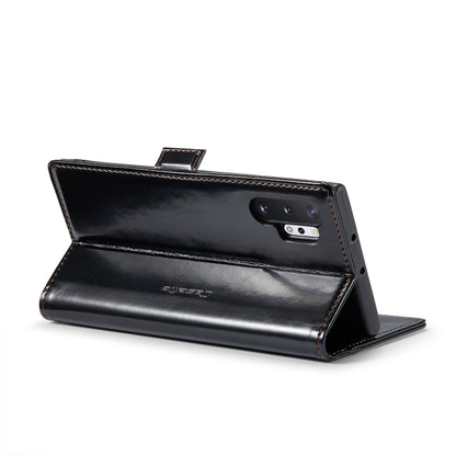 For Samsung Galaxy Note10+ CaseMe 003 Crazy Horse Texture Leather Phone Case(Black) - Galaxy Phone Cases by CaseMe | Online Shopping South Africa | PMC Jewellery | Buy Now Pay Later Mobicred