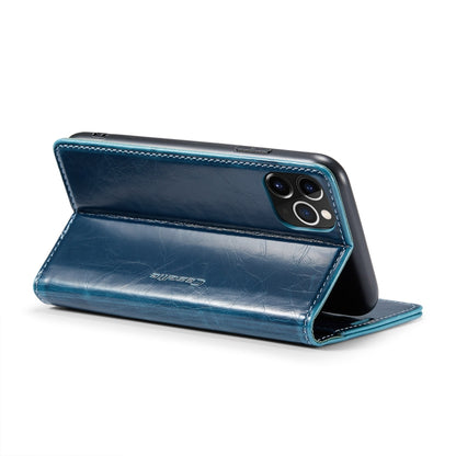 For iPhone 11 Pro CaseMe 003 Crazy Horse Texture Leather Phone Case(Blue) - iPhone 11 Pro Cases by CaseMe | Online Shopping South Africa | PMC Jewellery | Buy Now Pay Later Mobicred