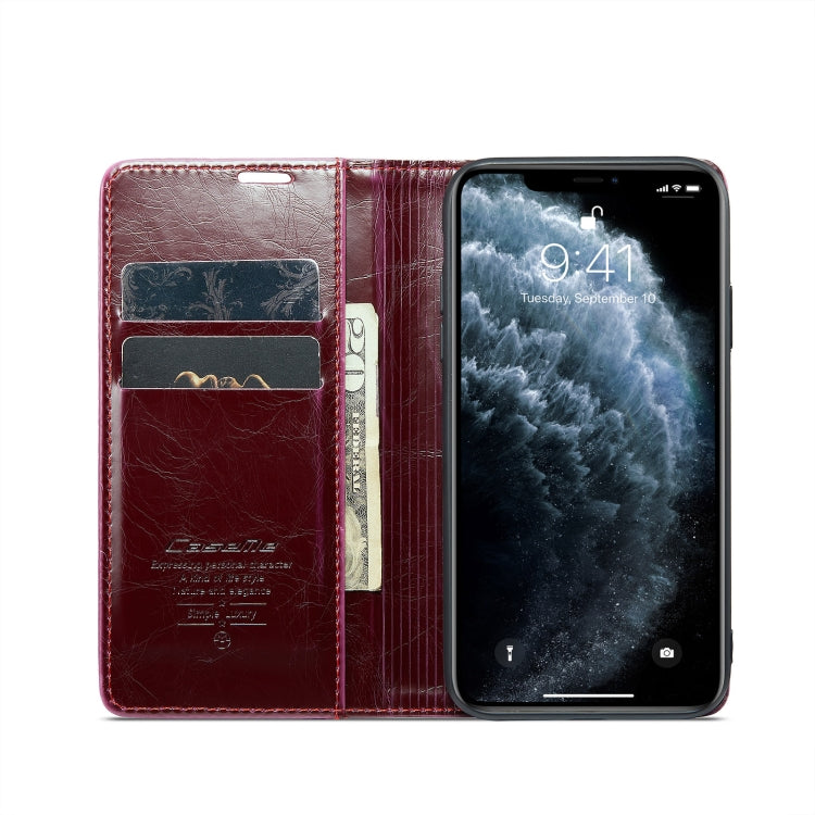 For iPhone 11 Pro CaseMe 003 Crazy Horse Texture Leather Phone Case(Red) - iPhone 11 Pro Cases by CaseMe | Online Shopping South Africa | PMC Jewellery | Buy Now Pay Later Mobicred