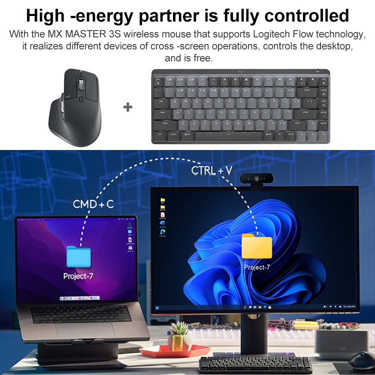 Logitech MX Mechanical Mini Wireless Bluetooth Dual Mode Keyboard with Logi Bolt USB Receiver(Brown Axis) - free shipping - PMC TechLife - Order now!