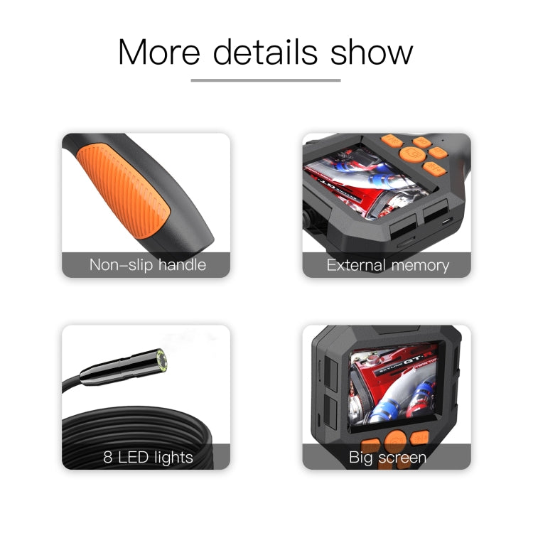 5.5mm P10 2.8 inch HD Handheld Endoscope with LCD Screen, Length:5m -  by PMC TechLife | Online Shopping South Africa | PMC TechLife | Buy Now Pay Later Mobicred