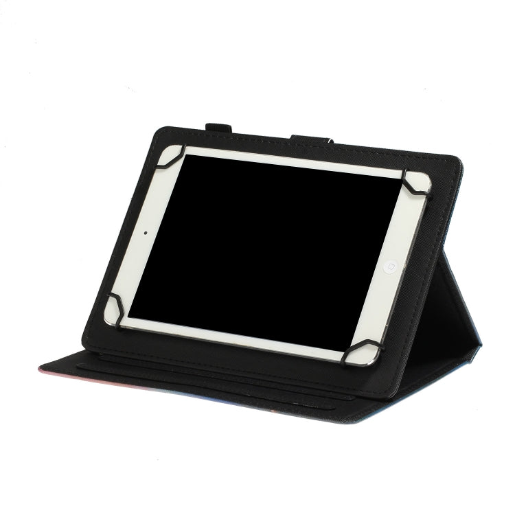 For 10 inch Tablet PC Universal Coloured Drawing Pattern Horizontal Flip Leather Case with Holder & Card Slot(Owl) - 10 - 11 inch by PMC TechLife | Online Shopping South Africa | PMC TechLife | Buy Now Pay Later Mobicred