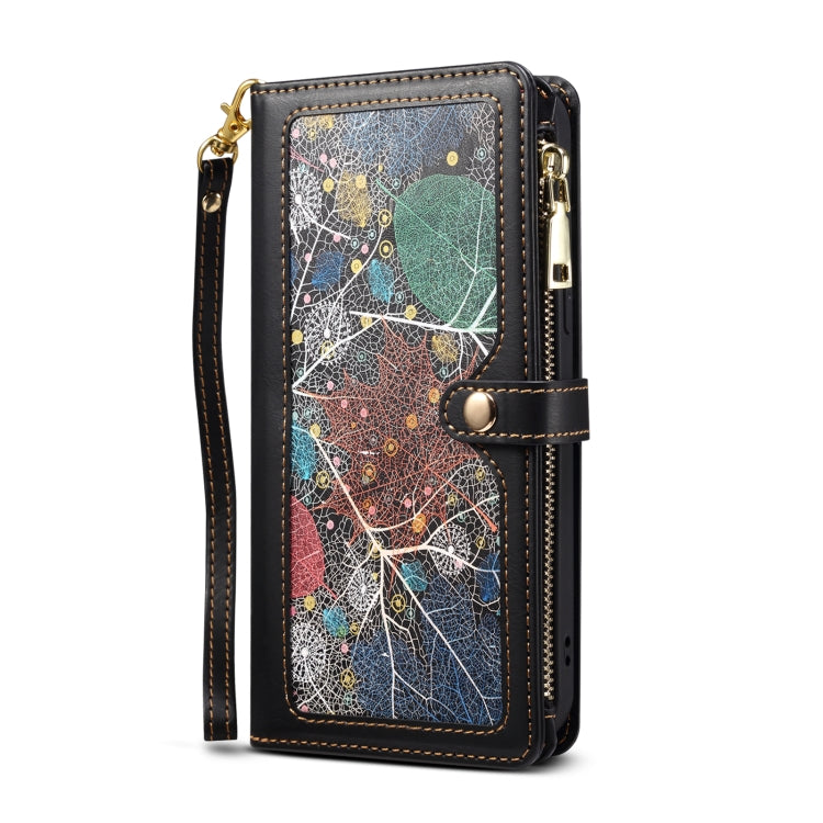 For Google Pixel 7 Pro 5G ESEBLE Star Series Lanyard Zipper Wallet RFID Leather Case(Black) - Google Cases by ESEBLE | Online Shopping South Africa | PMC TechLife | Buy Now Pay Later Mobicred