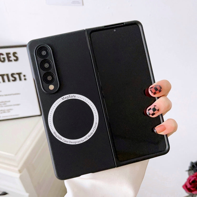 For Samsung Galaxy Z Fold4 Skin Feel MagSafe Magnetic Phone Case(Black) - Galaxy Z Fold4 5G Cases by PMC TechLife | Online Shopping South Africa | PMC TechLife