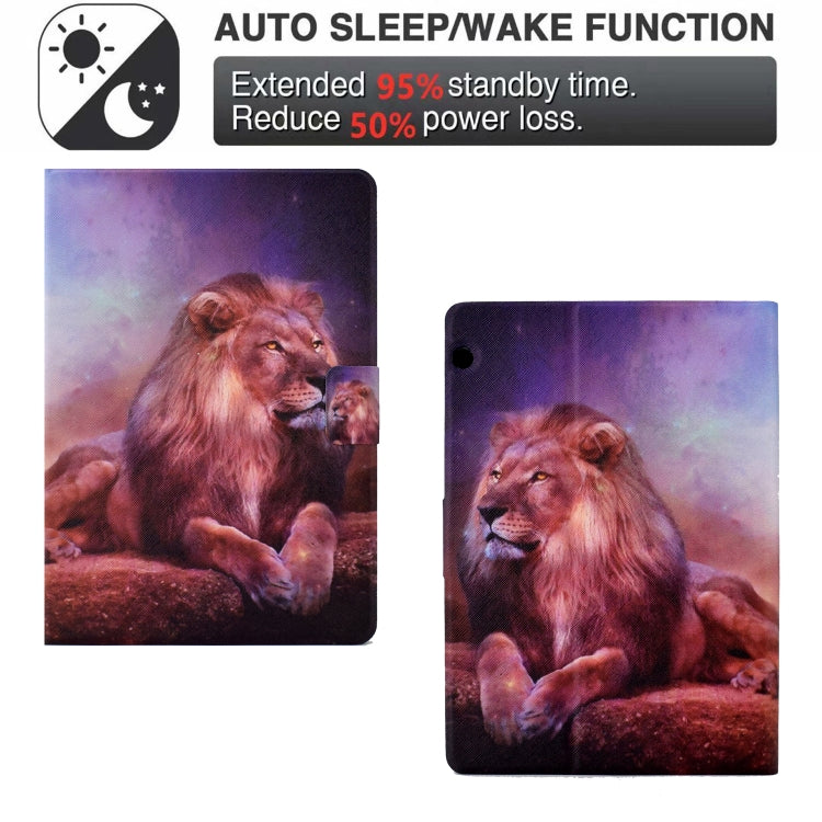 For Huawei MediaPad T5 Electric Pressed TPU Leather Tablet Case(Lion King) - Huawei by PMC TechLife | Online Shopping South Africa | PMC TechLife | Buy Now Pay Later Mobicred
