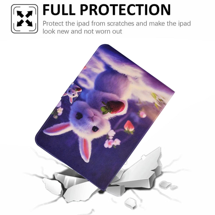 For Amazon Kindle Fire HD 10 2021 Electric Pressed TPU Smart Leather Tablet Case(Strawberry Bunny) - Amazon by PMC TechLife | Online Shopping South Africa | PMC TechLife | Buy Now Pay Later Mobicred