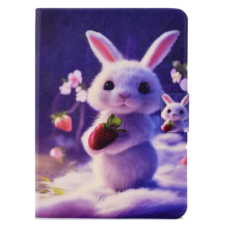 For Amazon Kindle Paperwhite 4/3/2/1 Electric Pressed TPU Smart Leather Tablet Case(Strawberry Bunny) - Amazon by PMC TechLife | Online Shopping South Africa | PMC TechLife | Buy Now Pay Later Mobicred
