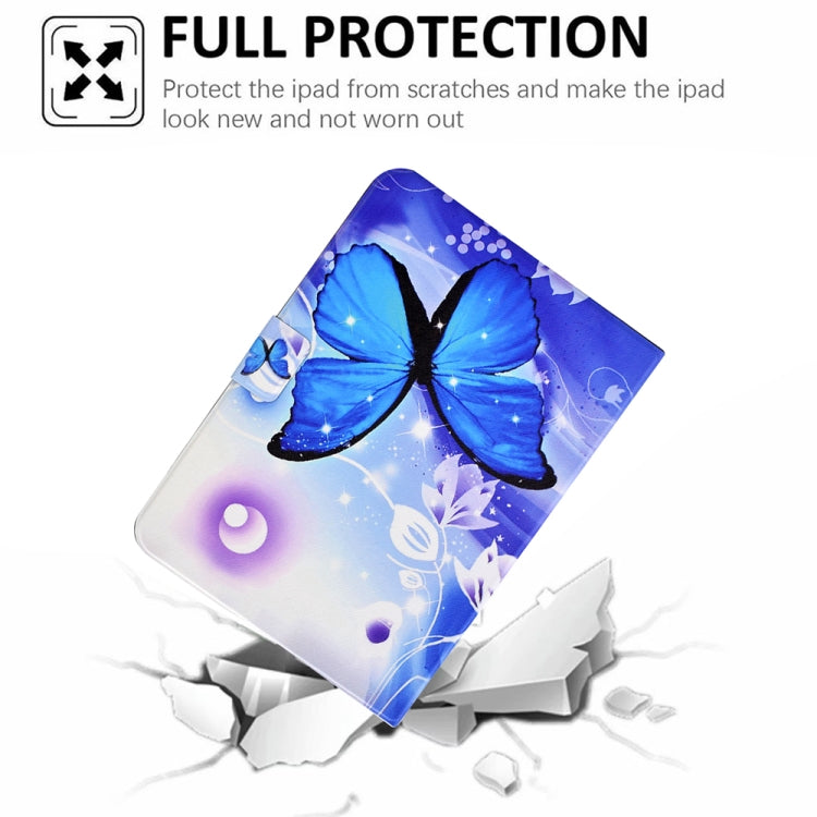 For Lenovo Tab M10 HD Gen 2 Electric Pressed TPU Smart Leather Tablet Case(Blue Butterfly) - Lenovo by PMC TechLife | Online Shopping South Africa | PMC TechLife | Buy Now Pay Later Mobicred