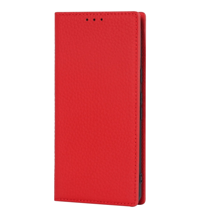 For Google Pixel 7 5G Litchi Texture Genuine Leather Phone Case(Red) - Google Cases by PMC TechLife | Online Shopping South Africa | PMC TechLife | Buy Now Pay Later Mobicred
