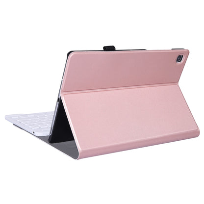 A610 For Galaxy Tab S6 Lite 10.4 P610 / P615 (2020) Bluetooth Keyboard Tablet Case with Stand & Elastic Pen Band(Rose Gold) - Samsung Keyboard by PMC Jewellery | Online Shopping South Africa | PMC Jewellery