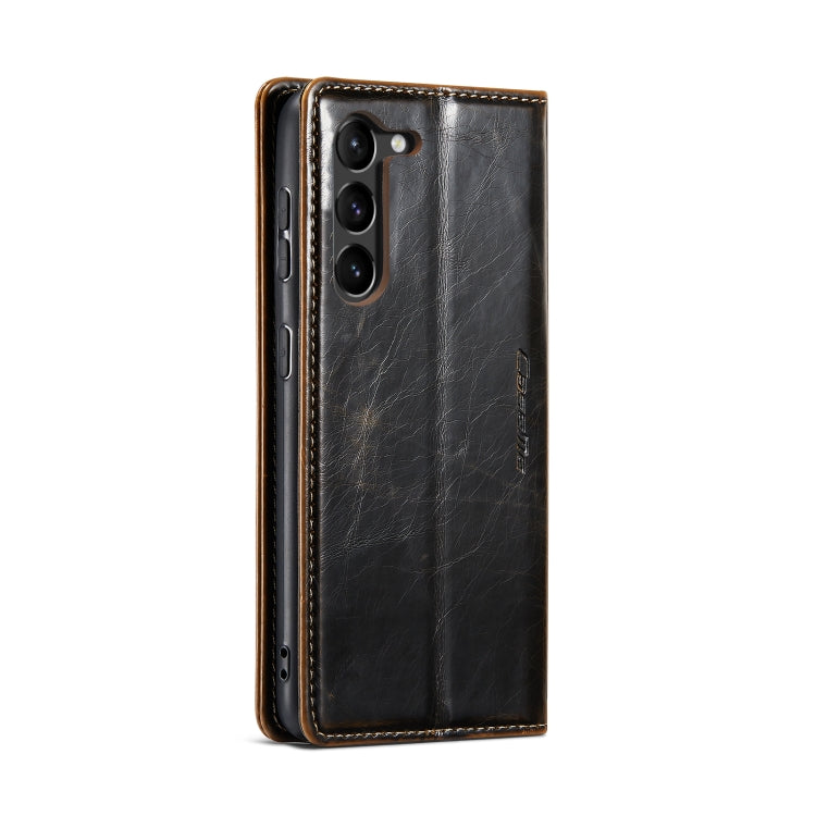 For Samsung Galaxy S23+ 5G CaseMe 003 Crazy Horse Texture Leather Phone Case(Coffee) - Galaxy S23+ 5G Cases by CaseMe | Online Shopping South Africa | PMC Jewellery | Buy Now Pay Later Mobicred