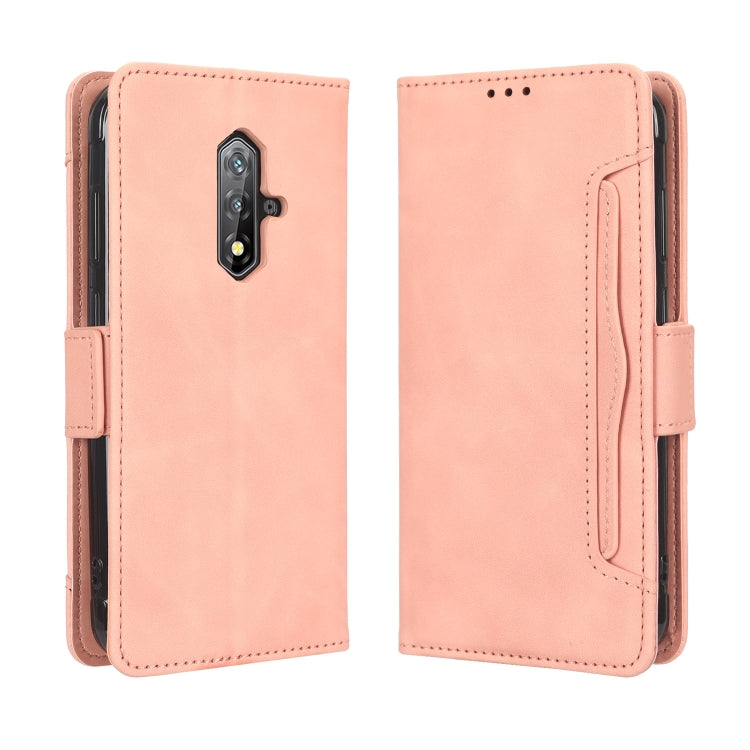 For Blackview BV5200 Skin Feel Calf Texture Card Slots Leather Phone Case(Pink) - More Brand by PMC Jewellery | Online Shopping South Africa | PMC Jewellery