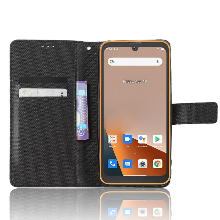 For Blackview BV5200 Diamond Texture Leather Phone Case(Black) - More Brand by PMC TechLife | Online Shopping South Africa | PMC TechLife | Buy Now Pay Later Mobicred