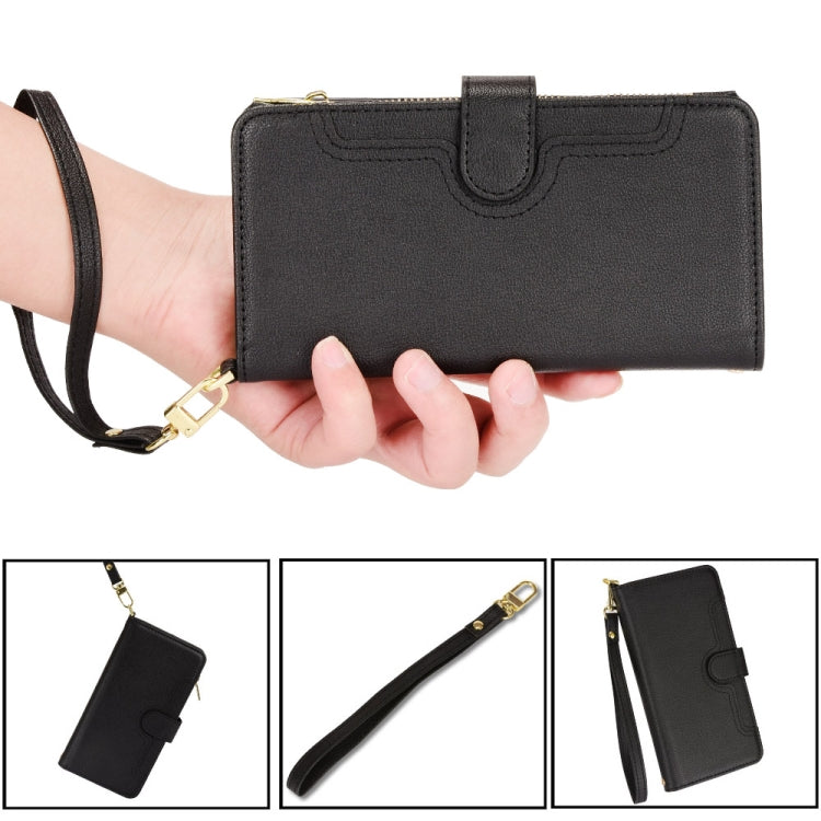 For Doogee S96 Pro Litchi Texture Zipper Leather Phone Case(Black) - Doogee Cases by PMC TechLife | Online Shopping South Africa | PMC TechLife | Buy Now Pay Later Mobicred