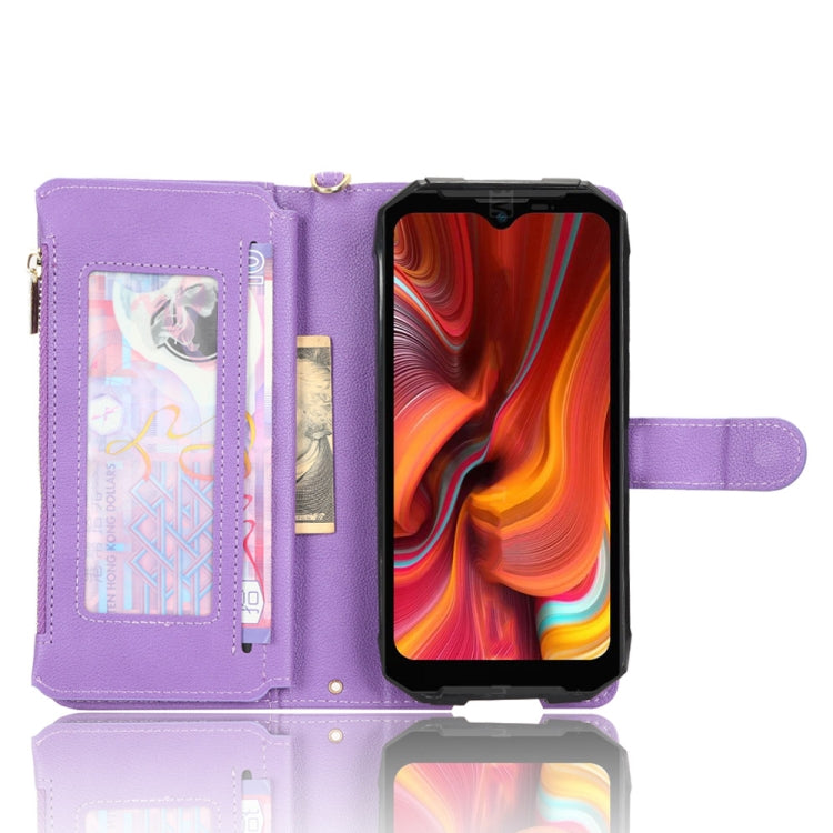For Doogee S96 Pro Litchi Texture Zipper Leather Phone Case(Purple) - Doogee Cases by PMC TechLife | Online Shopping South Africa | PMC TechLife | Buy Now Pay Later Mobicred