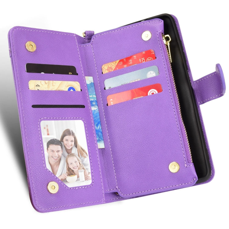 For Doogee S96 Pro Litchi Texture Zipper Leather Phone Case(Purple) - Doogee Cases by PMC TechLife | Online Shopping South Africa | PMC TechLife | Buy Now Pay Later Mobicred