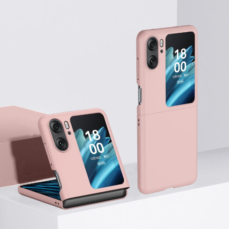 For OPPO Find N2 Flip Skin Feel PC Phone Case(Pink) - Find N2 Flip Cases by PMC TechLife | Online Shopping South Africa | PMC TechLife | Buy Now Pay Later Mobicred