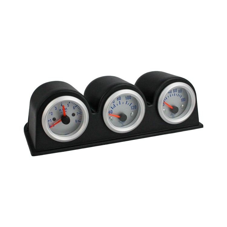 52mm 3 in 1 12V Car Combined Meter Tachometer + Water Temp Gauge + Oil Press Gauge with Bracket - Clocks & Car Meters by PMC Jewellery | Online Shopping South Africa | PMC Jewellery | Buy Now Pay Later Mobicred