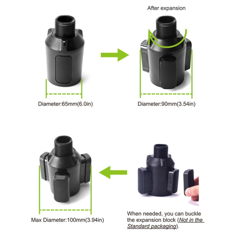 A03 Car Drink Water Cup Holder(Black) - Car Drink Holders by PMC TechLife | Online Shopping South Africa | PMC TechLife | Buy Now Pay Later Mobicred