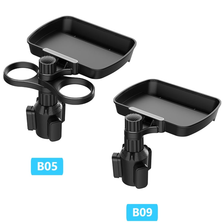 B09 Car Drink Water Cup Holder 360 Degree Rotating Dinner Plate(Black) - Car Drink Holders by PMC TechLife | Online Shopping South Africa | PMC TechLife | Buy Now Pay Later Mobicred