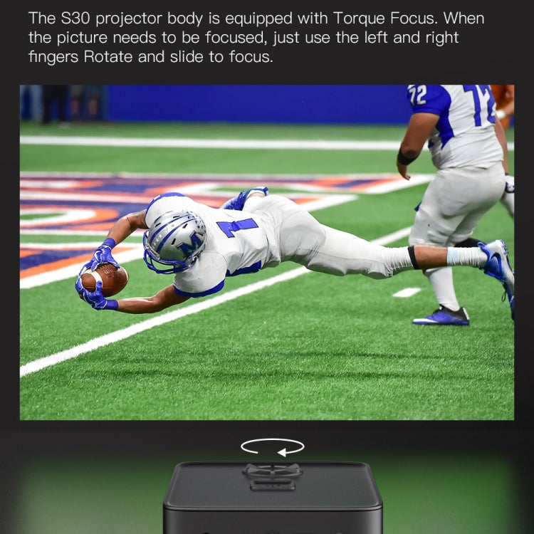 S30 Android System HD Portable WiFi Mobile Projector, Plug Type:AU Plug(White) - Mini Projector by PMC TechLife | Online Shopping South Africa | PMC TechLife | Buy Now Pay Later Mobicred