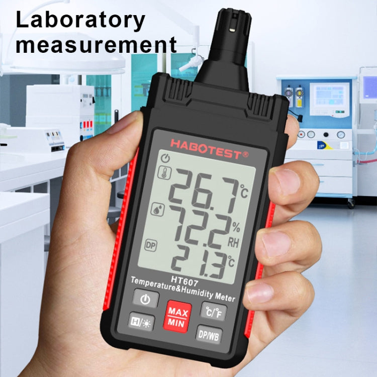 HABOTEST HT607 Portable Handheld Temperature Humidity Tester - Electronic Test by HABOTEST | Online Shopping South Africa | PMC Jewellery | Buy Now Pay Later Mobicred