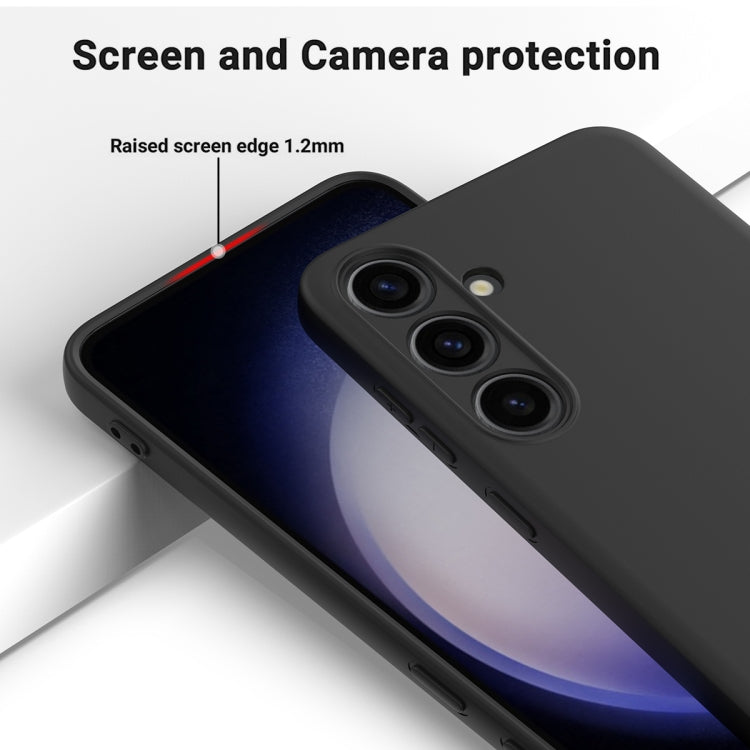 For Samsung Galaxy S24 5G Solid Color Liquid Silicone Dropproof Full Coverage Phone Case(Black) - free shipping - PMC TechLife - Order now!