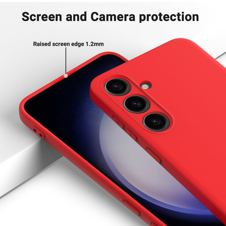 For Samsung Galaxy S24 5G Solid Color Liquid Silicone Dropproof Full Coverage Phone Case(Red) - free shipping - PMC TechLife - Order now!