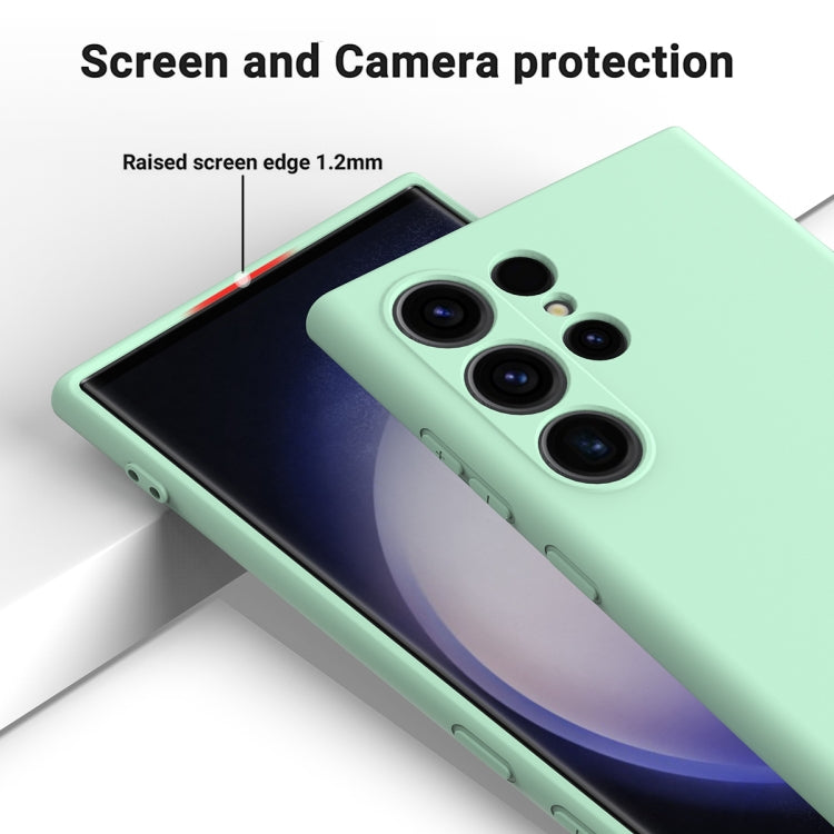 For Samsung Galaxy S24 Ultra 5G Solid Color Liquid Silicone Dropproof Full Coverage Phone Case(Green) - free shipping - PMC TechLife - Order now!