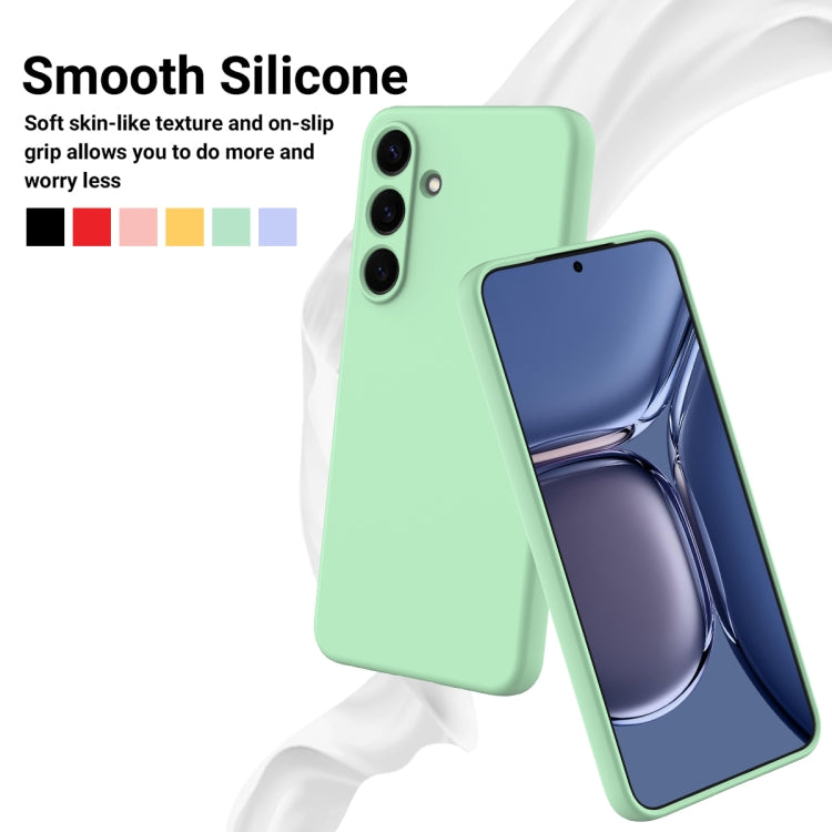 For Samsung Galaxy S25 5G Color Liquid Silicone Phone Case(Green) - Galaxy S25 5G Cases by PMC Jewellery | Online Shopping South Africa | PMC Jewellery | Buy Now Pay Later Mobicred