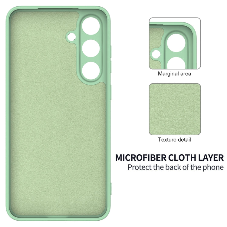 For Samsung Galaxy S25 5G Color Liquid Silicone Phone Case(Green) - Galaxy S25 5G Cases by PMC Jewellery | Online Shopping South Africa | PMC Jewellery | Buy Now Pay Later Mobicred